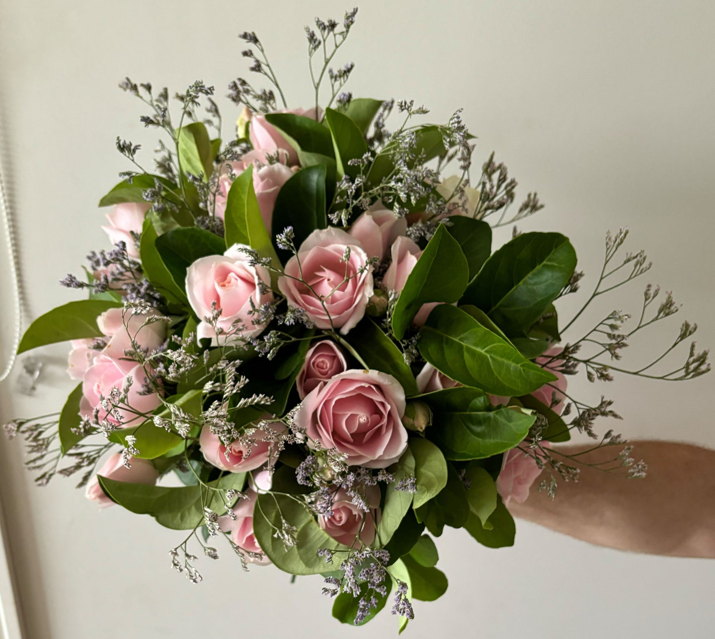 Soft pink rose bouquet