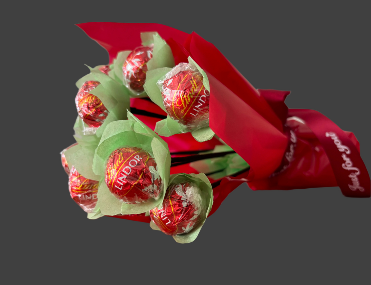 Small Lindt chocolate bouquet
