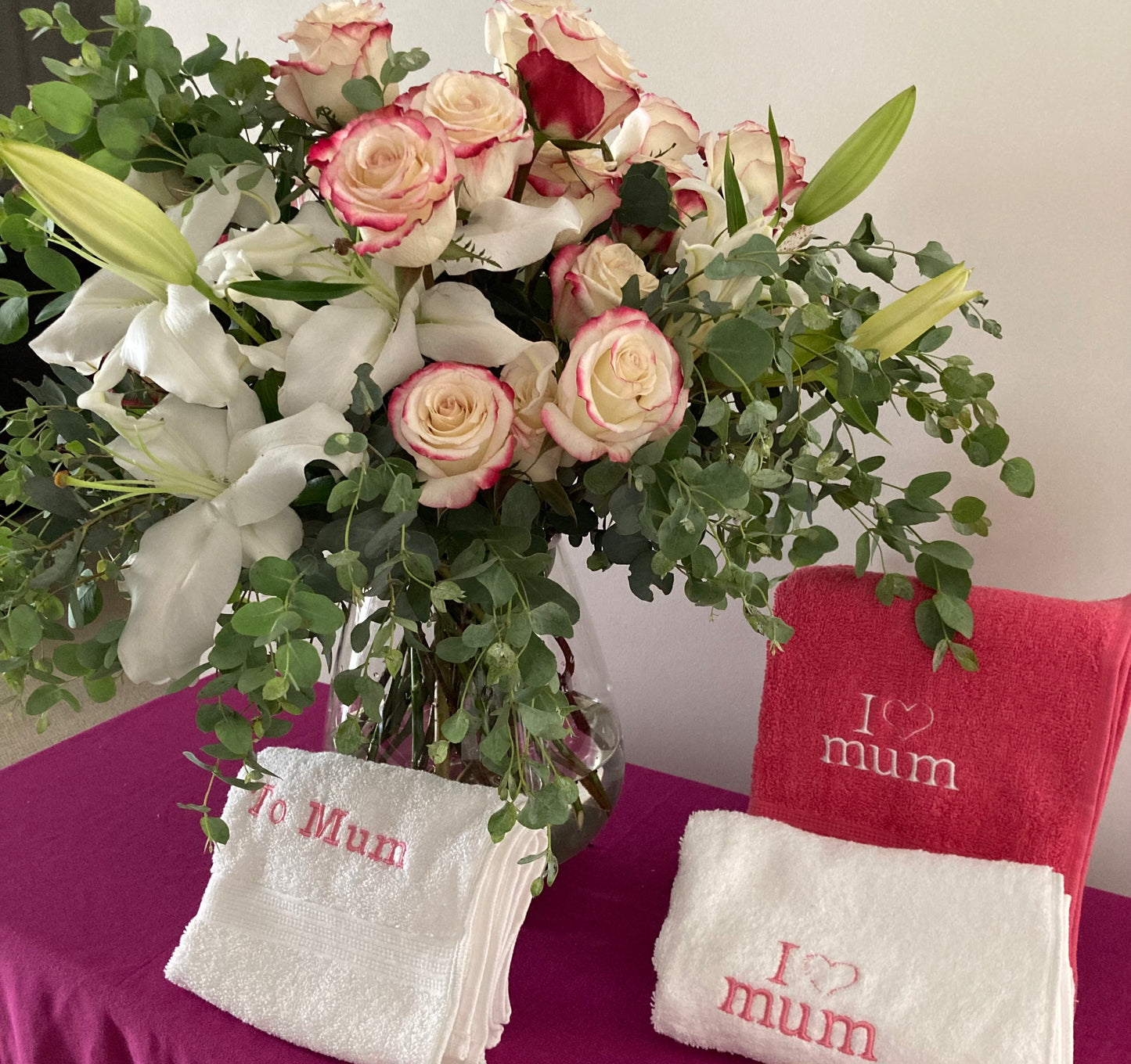 Lily and Rose arrangement for Mum
