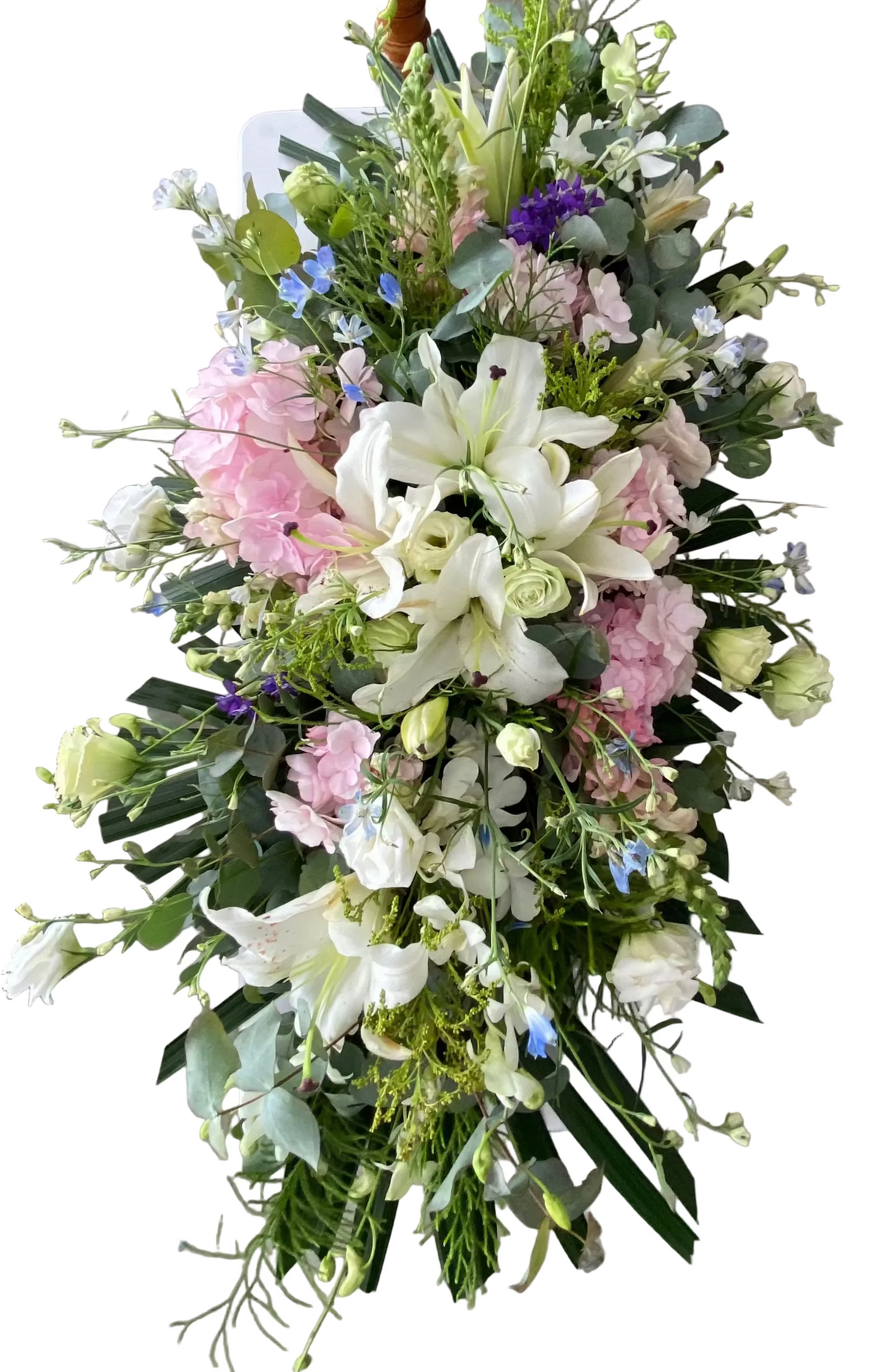 Memorial tribute floral arrangement
